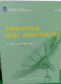 Image of Pengantar ilmu komunikasi